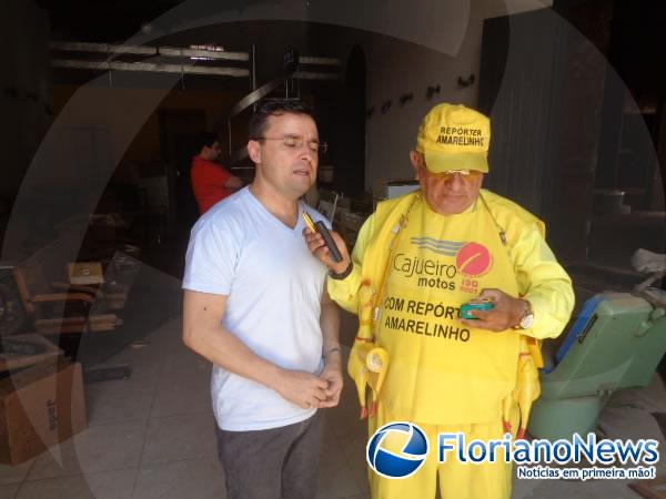 Deputado estadual Fábio Novo visitou as obras de reforma do Espaço Cultural Maria Bonita(Imagem:FlorianoNews)