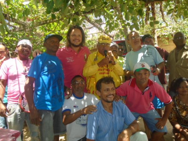 Elenco da Paixão de Cristo participara de almoço na localidade Morrinhos.(Imagem:FlorianoNews)