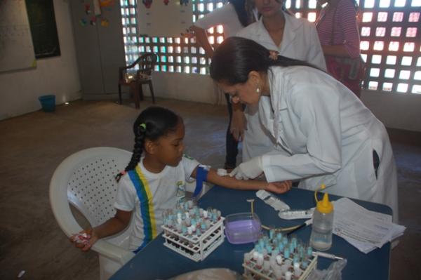 Alunos da Escola Municipal Dom Edilberto participam do Projeto Saúde na Escola.(Imagem:Secom)