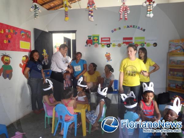 Confraternização de Páscoa encantou as crianças da Creche Eduardo Neiva.(Imagem:FlorianoNews)