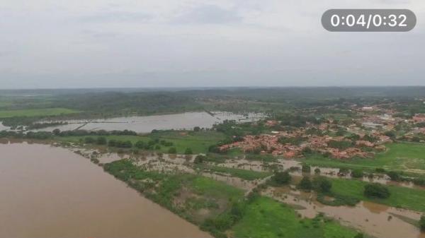 Vista aérea da cidade de Miguel Alves, no Piauí.(Imagem:Marcos Vinícius/Prefeitura de Miguel Alves)