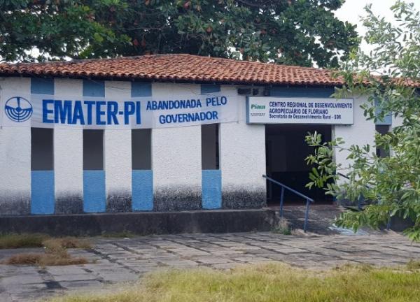 Gustavo Neiva denuncia condições precárias e abandono do Emater em Floriano.(Imagem:Divulgação)