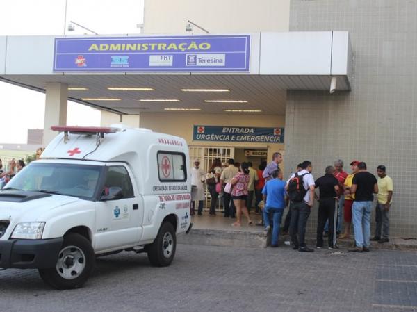 Policial Fred Maia está internado em estado grave no HUT.(Imagem:Catarina Costa / G1 PI)