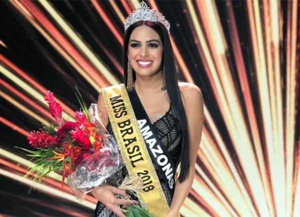 Miss Amazonas Mayra Dias é eleita Miss Brasil 2018.(Imagem:Divulgação/Band)