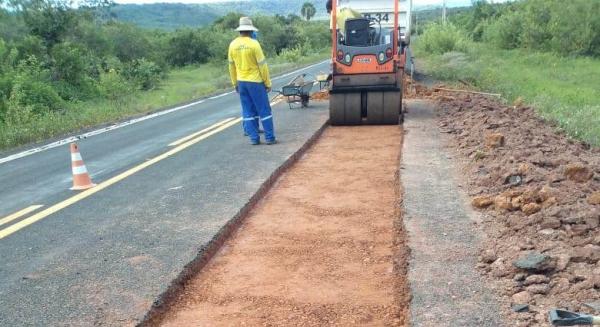 Recuperação da rodovia PI-309.(Imagem:Idepi)