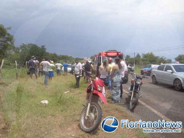 Colisão entre moto e carro deixa uma vítima fatal em Floriano.(Imagem:FlorianoNews)