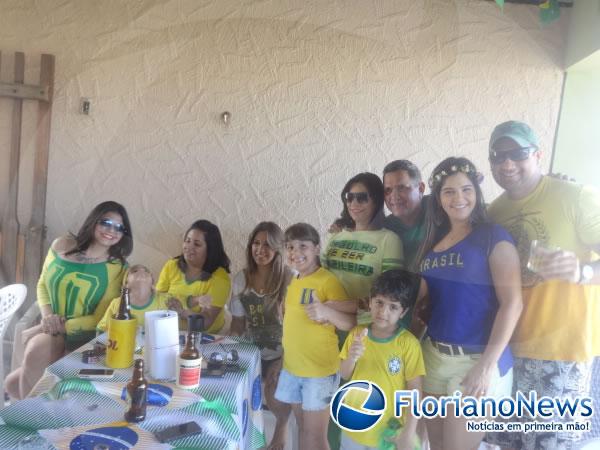 Torcidas de Floriano e Barão de Grajaú comemoraram vitória sofrida do Brasil contra o Chile. (Imagem:FlorianoNews)