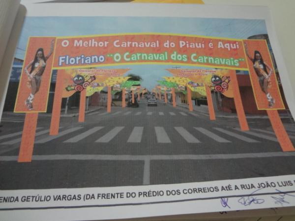 Ornamentação do Carnaval dos Carnavais (Imagem:FlorianoNews)