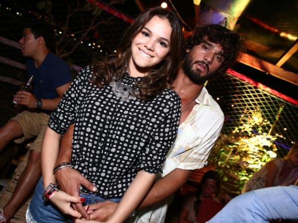 Bruna Marquezine e Marlon Teixeira em festa na Zona Sul do Rio.(Imagem:Raphael Mesquita/ Divulgação)