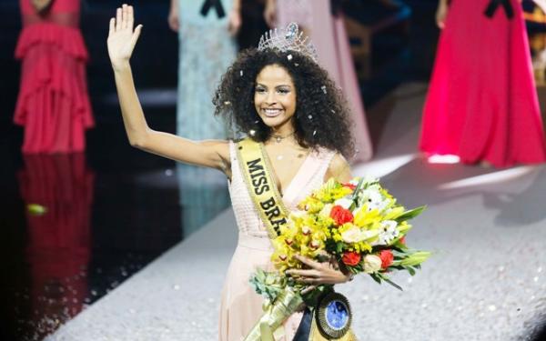 Monalysa Alcântara, candidata do Piauí, eleita Miss Brasil 2017.(Imagem:Cristina Novinsky/Futura Press/Estadão Conteúdo)