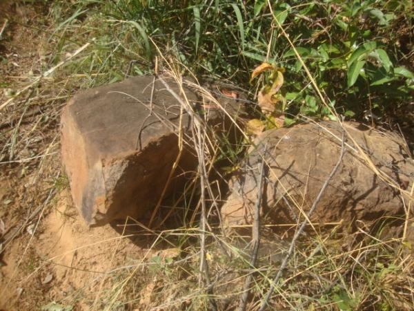 Pedra onde a vítima colidiu(Imagem:Florianonews)