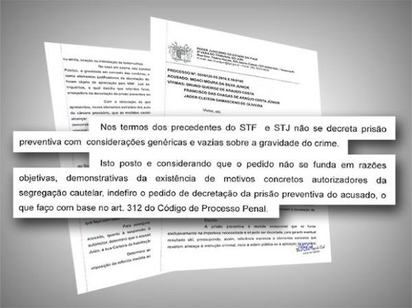 Justiça nega prisão preventiva acusado de matar irmãos.(Imagem:Reprodução/Tribunal de Justiça do Piauí)