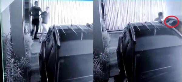 Vídeo flagra momento em que criminosos invadem casa de gerente de banco em Caxias, no Maranhão.(Imagem:Reprodução)