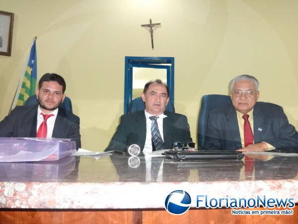 Vereadores Allan Pedrosa (PSDB), Antônio Reis (PSDC) e José Leão (PSD).(Imagem:FlorianoNews)