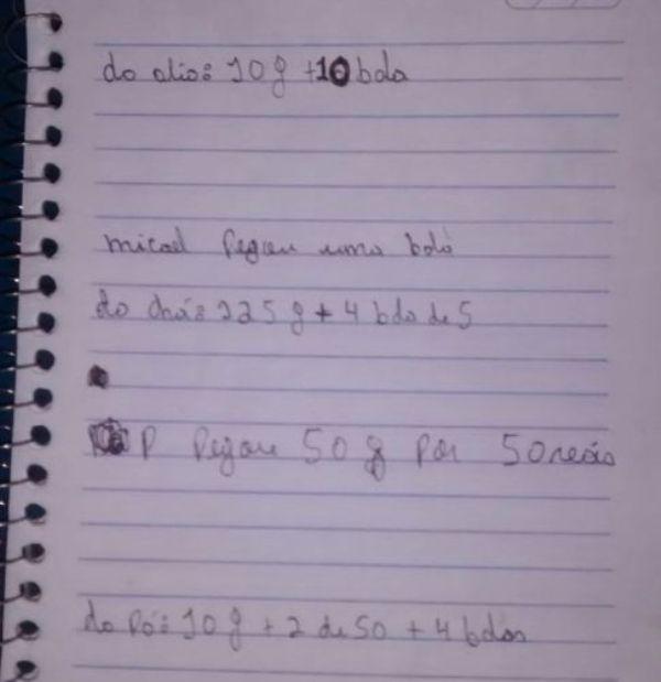 No caderno, está registrado dados de eventuais compradores de entorpecentes.(Imagem:Divulgação)