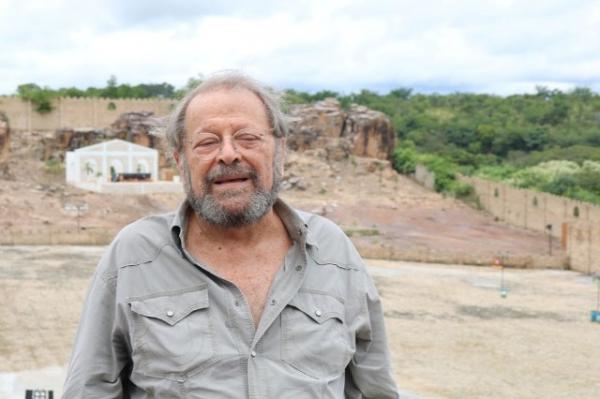 Ator Carlos Vereza participa do espetáculo da Paixão de Cristo na cidade de Floriano, no Piauí. (Imagem:Lucas Marreiros/ G1 PI)