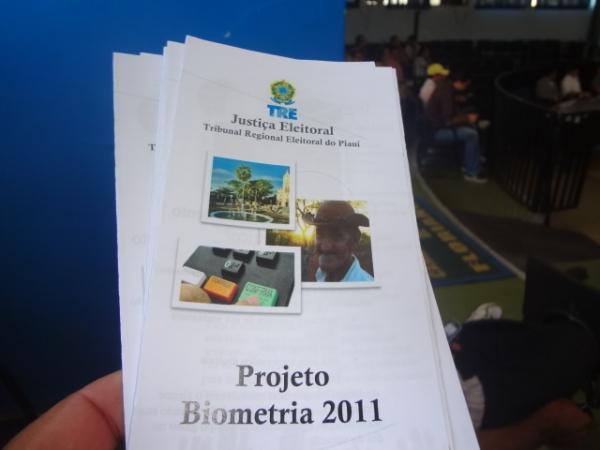 TRE lança projeto de recadastramento biométrico em Floriano.(Imagem:FlorianoNews)