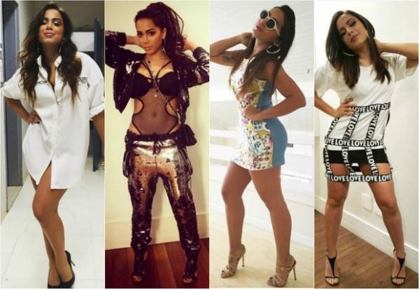 Anitta fala sobre looks que já criaram polêmica entre a turma da moda: 