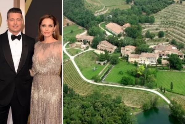 Brad Pitt e Angelina Jolie / Chateau francês do ex-casal.(Imagem:Getty Images / Reprodução)