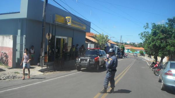 PM de Barão de Grajaú adota medidas para inibir ataques em agência bancária.(Imagem:FlorianoNews)