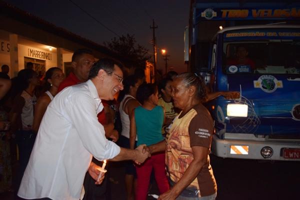 Prefeito Gilberto Júnior participou da festa religiosa.(Imagem:Secom)