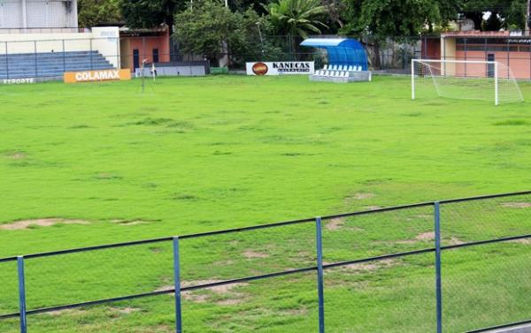 Gramado do Lindolfo Monteiro ficou em péssimo estado após ataque de praga.(Imagem: Wenner Titto)