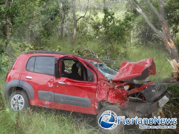 Jovem morre ao colidir em árvore na BR 343(Imagem:FlorianoNews)