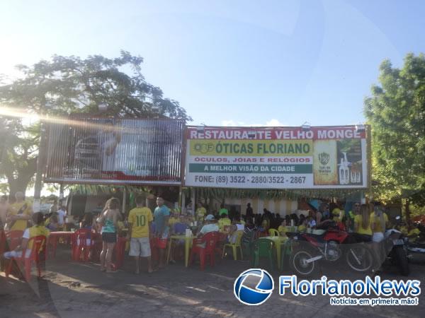 Torcidas de Floriano e Barão de Grajaú comemoraram vitória sofrida do Brasil contra o Chile. (Imagem:FlorianoNews)