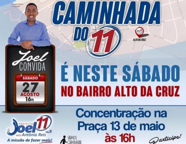 Confira a agenda do candidato a prefeito Joel Rodrigues(Imagem:Divulgação)