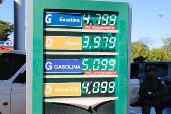 Posto que não baixar preço do diesel pode ser multado e interditado.(Imagem:Cidadeverde.com)