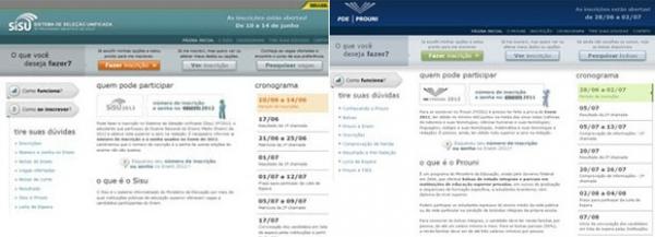 Sisu e Prouni são algumas das opções para quem prestou o Enem 2014.(Imagem:Reprodução/Inep)