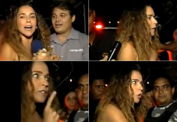 Daniela Mercury se envolve em confusão.(Imagem:Reprodução)