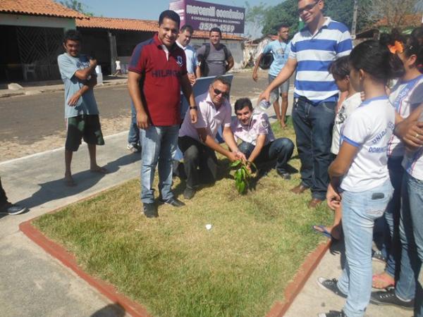 Barão de Grajaú comemorou Dia da Árvore com plantio de mudas.(Imagem:FlorianoNews)