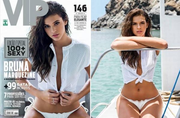 Bruna Marquezine posa sensual para a revista após ser eleita a mais sexy do mundo.(Imagem:Gerard Giaume/Divulgação)