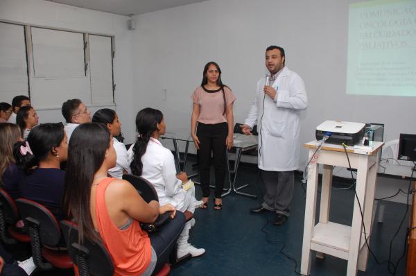 Hospital Tibério Nunes promove palestra sobre cuidados paliativos em oncologia.(Imagem:Assessoria HTN )