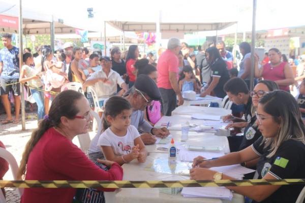 Teresina em Ação oferece serviços gratuitos.(Imagem:Lorena Linhares/G1 PI)