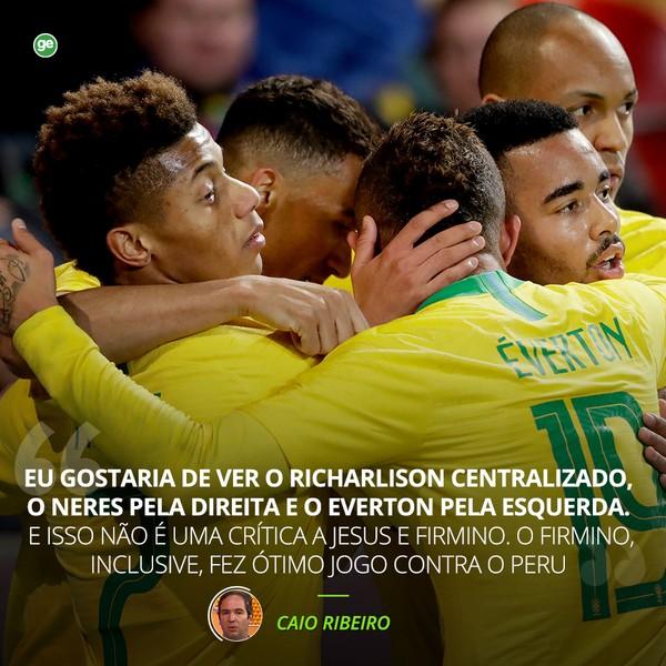 Aspas Caio RibeiroTite Copa América.(Imagem:GloboEsporte.com)