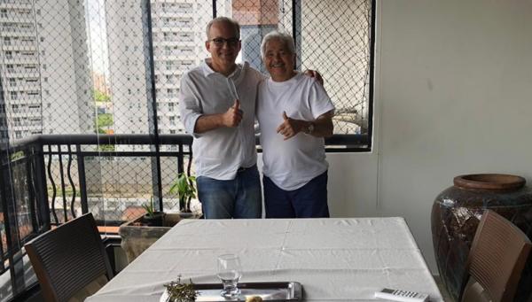 Em encontro com Firmino, Elmano confirma apoio ao candidato do PSDB.(Imagem:Ascom)