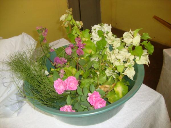 Rosas e flores para Santa Teresinha(Imagem:redação)