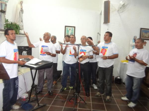 Terço dos Homens participou de festejo na Paróquia São José Operário.(Imagem:FlorianoNews)