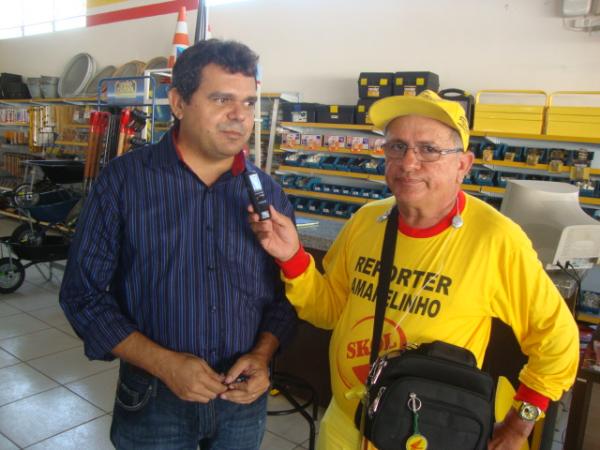 entrevista com o proprietário da loja(Imagem:redação)