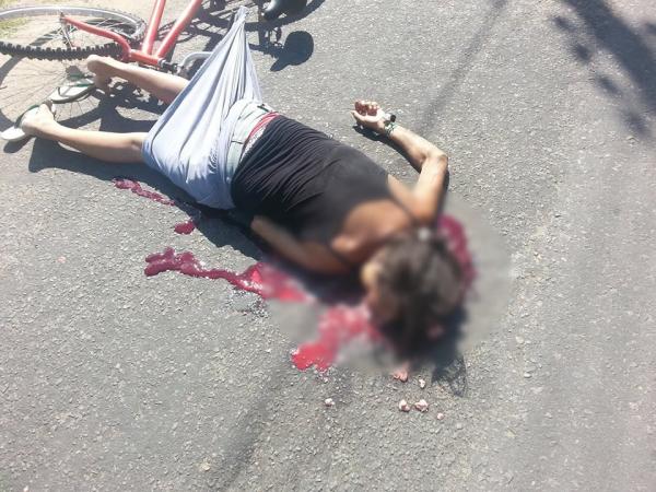 Mulher tem cabeça esmagada ao ser atropelada em Floriano.(Imagem:Reprodução/Facebook)