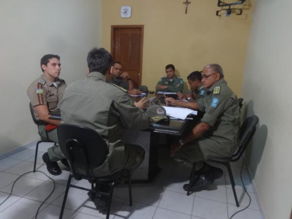 Comando da Pol&iacute;cia se re&uacute;ne para elaborar o plano de seguran&ccedil;a nas elei&ccedil;&otilde;es.(Imagem:FlorianoNews)