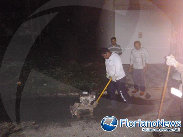 Prefeitura realiza operação tapa-buracos em ruas e avenidas da cidade.(Imagem:FlorianoNews)