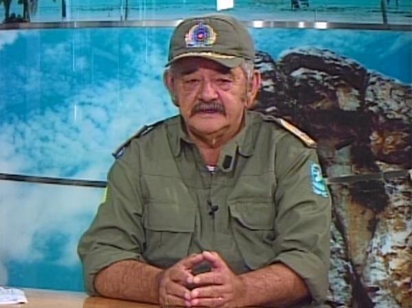 Coronel Polícia Militar do Piauí, Francisco Prado, morreu aos 62 anos.(Imagem:Reprodução/TV Clube)