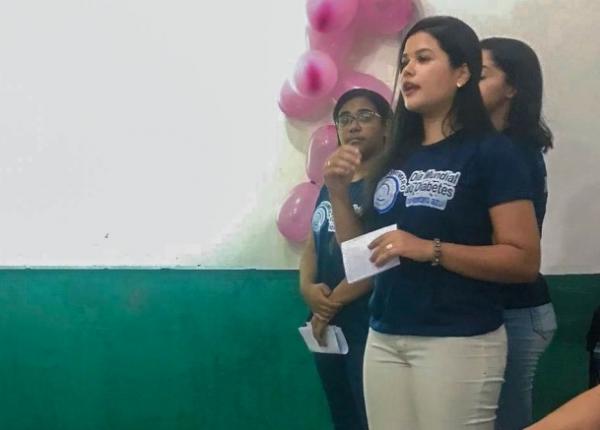 Acadêmicos da FAESF ministram palestra para alunos do PROJOVEM de Floriano.(Imagem:FAESF)