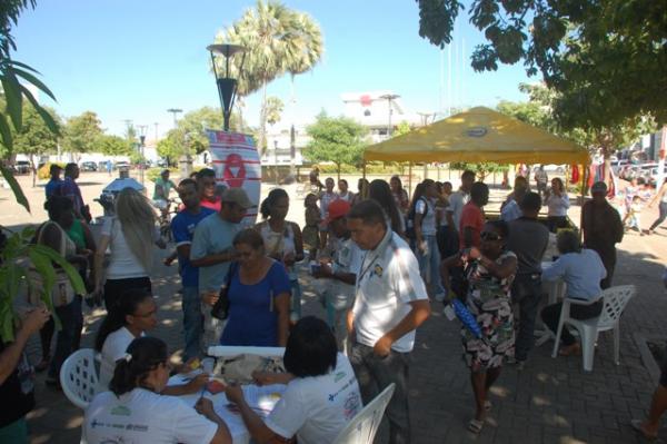 Secretaria de Saúde realiza ação pelo Dia Mundial de Combate às Hepatites Virais.(Imagem:Waldemir Miranda)