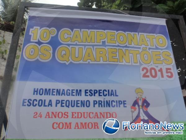 EPP é homenageada na 10ª edição do Campeonato Os Quarentões.(Imagem:FlorianoNews)