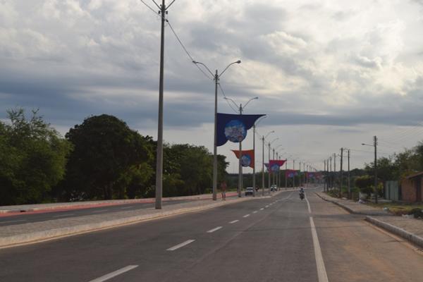 O novo corredor da folia já está no clima da festa carnavalesca.(Imagem:Secom)