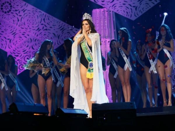 Gabriela Markus deu ao Rio Grande do Sul o 12º título de Miss Brasil.(Imagem:TV Bandeirantes/Divulgação)